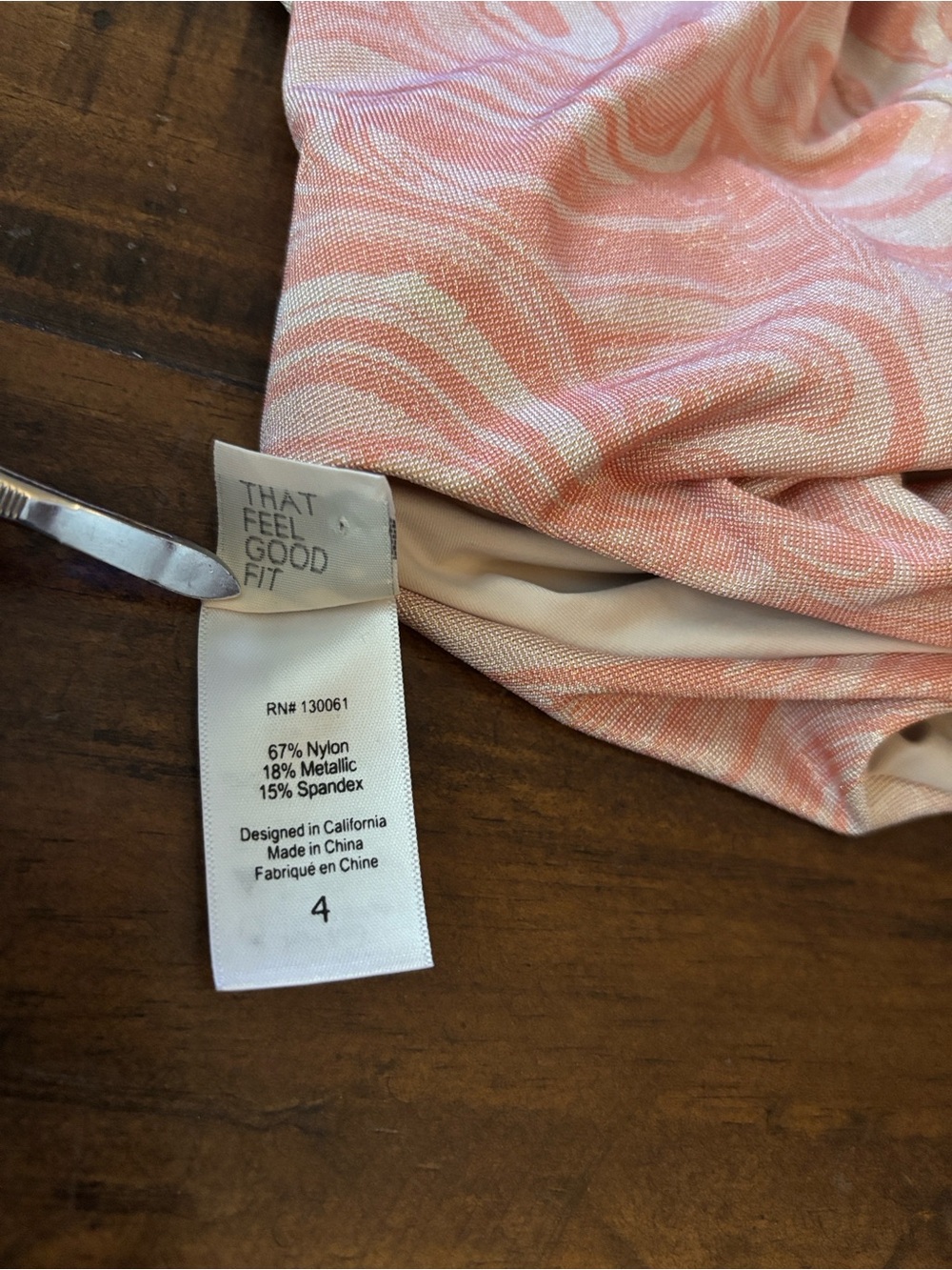 L*Space New Shimmer Print Swimsuit 4 Phoebe All Swirled Up - Picture 11 of 13